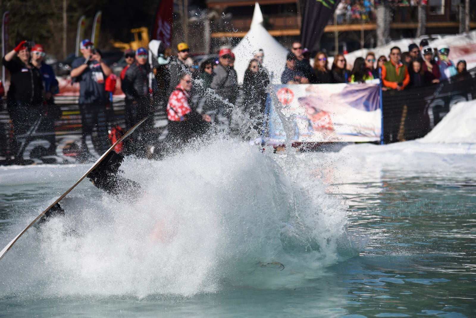 Skiers at the 2018 Alyeska Slush Cup