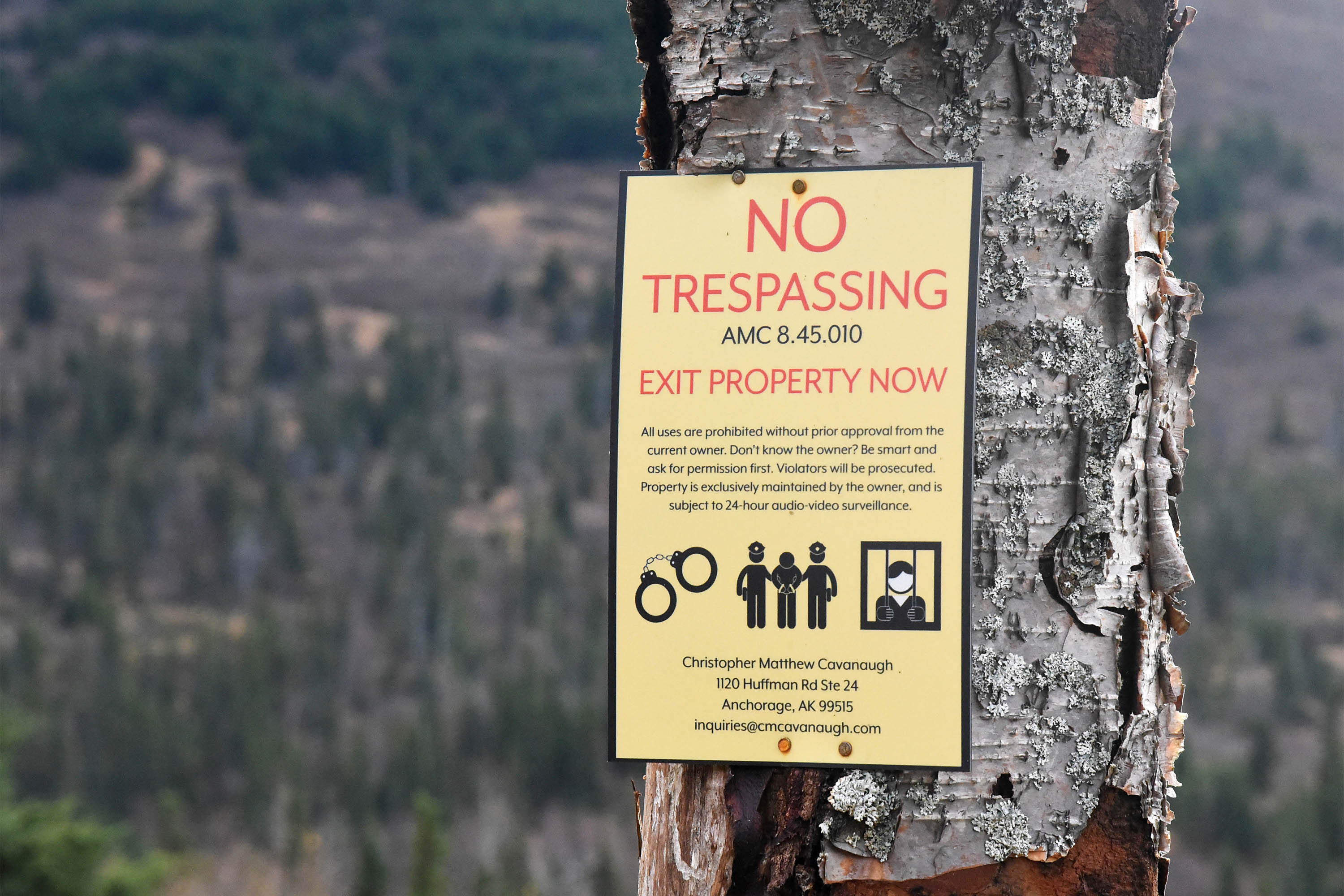 Signage on the Stewart Trail