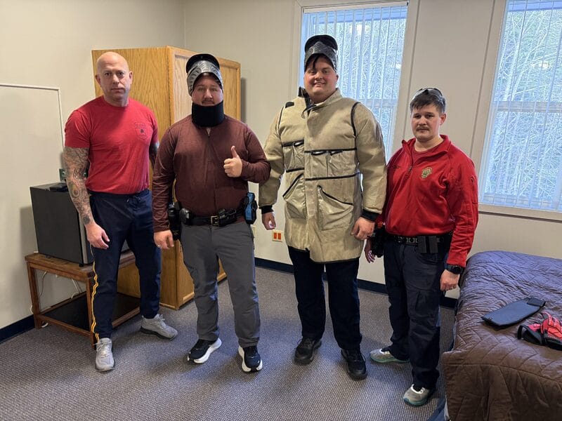 Lt. Miller, me, Trooper Buie, Sgt. Branch