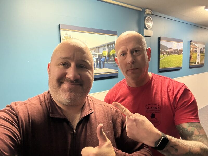 Me with Lieutenant Grant Miller 